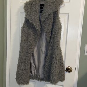 Faux fur vest